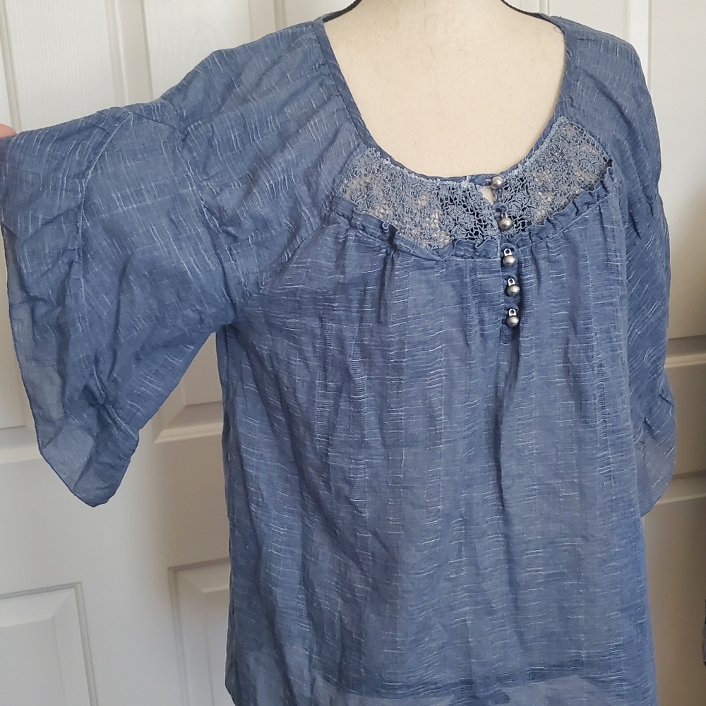 Vivienne Tam Blue Top Size M/L